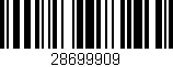 Código de barras (EAN, GTIN, SKU, ISBN): '28699909'