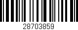 Código de barras (EAN, GTIN, SKU, ISBN): '28703859'