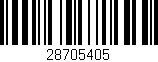 Código de barras (EAN, GTIN, SKU, ISBN): '28705405'