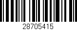 Código de barras (EAN, GTIN, SKU, ISBN): '28705415'
