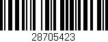 Código de barras (EAN, GTIN, SKU, ISBN): '28705423'