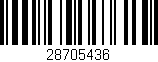 Código de barras (EAN, GTIN, SKU, ISBN): '28705436'