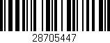 Código de barras (EAN, GTIN, SKU, ISBN): '28705447'