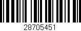 Código de barras (EAN, GTIN, SKU, ISBN): '28705451'