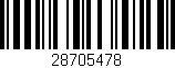 Código de barras (EAN, GTIN, SKU, ISBN): '28705478'