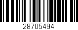 Código de barras (EAN, GTIN, SKU, ISBN): '28705494'