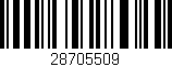 Código de barras (EAN, GTIN, SKU, ISBN): '28705509'