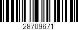 Código de barras (EAN, GTIN, SKU, ISBN): '28709671'