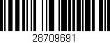 Código de barras (EAN, GTIN, SKU, ISBN): '28709691'