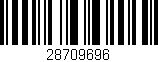Código de barras (EAN, GTIN, SKU, ISBN): '28709696'