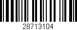 Código de barras (EAN, GTIN, SKU, ISBN): '28713104'