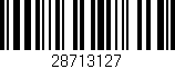 Código de barras (EAN, GTIN, SKU, ISBN): '28713127'