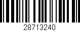 Código de barras (EAN, GTIN, SKU, ISBN): '28713240'
