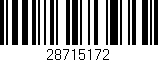 Código de barras (EAN, GTIN, SKU, ISBN): '28715172'