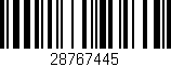 Código de barras (EAN, GTIN, SKU, ISBN): '28767445'