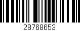 Código de barras (EAN, GTIN, SKU, ISBN): '28768653'