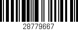 Código de barras (EAN, GTIN, SKU, ISBN): '28779667'