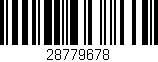 Código de barras (EAN, GTIN, SKU, ISBN): '28779678'