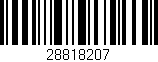 Código de barras (EAN, GTIN, SKU, ISBN): '28818207'