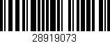 Código de barras (EAN, GTIN, SKU, ISBN): '28919073'
