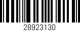 Código de barras (EAN, GTIN, SKU, ISBN): '28923130'