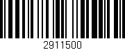 Código de barras (EAN, GTIN, SKU, ISBN): '2911500'