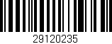 Código de barras (EAN, GTIN, SKU, ISBN): '29120235'