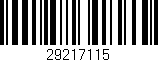 Código de barras (EAN, GTIN, SKU, ISBN): '29217115'
