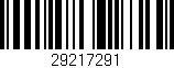 Código de barras (EAN, GTIN, SKU, ISBN): '29217291'
