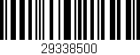 Código de barras (EAN, GTIN, SKU, ISBN): '29338500'