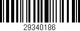 Código de barras (EAN, GTIN, SKU, ISBN): '29340186'