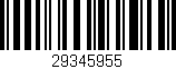 Código de barras (EAN, GTIN, SKU, ISBN): '29345955'