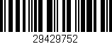 Código de barras (EAN, GTIN, SKU, ISBN): '29429752'