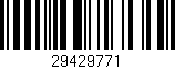 Código de barras (EAN, GTIN, SKU, ISBN): '29429771'