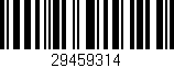 Código de barras (EAN, GTIN, SKU, ISBN): '29459314'