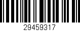 Código de barras (EAN, GTIN, SKU, ISBN): '29459317'