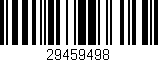 Código de barras (EAN, GTIN, SKU, ISBN): '29459498'