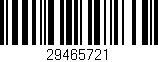 Código de barras (EAN, GTIN, SKU, ISBN): '29465721'