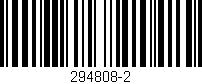 Código de barras (EAN, GTIN, SKU, ISBN): '294808-2'
