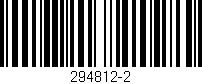 Código de barras (EAN, GTIN, SKU, ISBN): '294812-2'