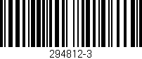Código de barras (EAN, GTIN, SKU, ISBN): '294812-3'