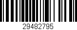 Código de barras (EAN, GTIN, SKU, ISBN): '29482795'