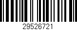 Código de barras (EAN, GTIN, SKU, ISBN): '29526721'