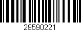Código de barras (EAN, GTIN, SKU, ISBN): '29590221'