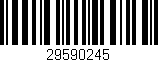 Código de barras (EAN, GTIN, SKU, ISBN): '29590245'