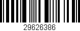 Código de barras (EAN, GTIN, SKU, ISBN): '29626386'