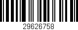 Código de barras (EAN, GTIN, SKU, ISBN): '29626758'