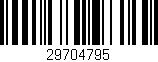 Código de barras (EAN, GTIN, SKU, ISBN): '29704795'