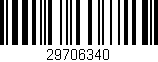 Código de barras (EAN, GTIN, SKU, ISBN): '29706340'