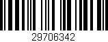 Código de barras (EAN, GTIN, SKU, ISBN): '29706342'